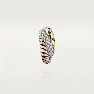 Trinity Single Earring, Lacquer, Half-Paved