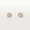 Trinity Stud Earrings, 2 Diamonds