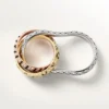 Trinity Two-Finger Ring, Lacquer, Paved Trinity Two-Finger Ring, Lacquer, Paved