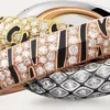 Trinity Two-Finger Ring, Lacquer, Paved Trinity Two-Finger Ring, Lacquer, Paved