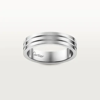 Trinity Wedding Band – White Gold – Cartier