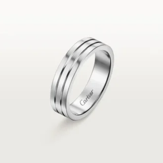 Trinity Wedding Band – White Gold – Cartier