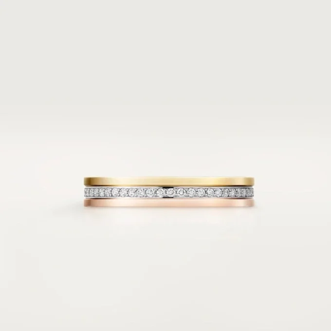Trinity Wedding Band – White Gold, Yellow Gold, Pink Gold, Diamonds – Cartier