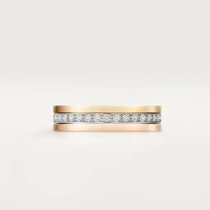Vendome Louis Cartier Wedding Band, 4.8 Mm Width, Paved Vendome Louis Cartier Wedding Band, 4.8 Mm Width, Paved