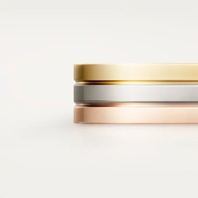 Vendome Louis Cartier Wedding Band – White Gold, Yellow Gold, Rose Gold – Cartier