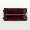Zipped International Wallet, Must De Cartier – Black Calfskin, Palladium Finish – Cartier Zipped International Wallet, Must De Cartier – Black Calfskin, Palladium Finish – Cartier