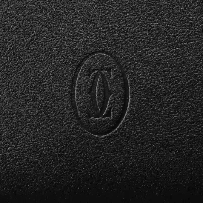 Zipped International Wallet, Must De Cartier – Black Calfskin, Palladium Finish – Cartier Zipped International Wallet, Must De Cartier – Black Calfskin, Palladium Finish – Cartier