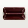 Zipped International Wallet, Must De Cartier – Burgundy Calfskin, Golden Finish – Cartier Zipped International Wallet, Must De Cartier – Burgundy Calfskin, Golden Finish – Cartier