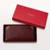Zipped International Wallet, Must De Cartier – Burgundy Calfskin, Golden Finish – Cartier Zipped International Wallet, Must De Cartier – Burgundy Calfskin, Golden Finish – Cartier